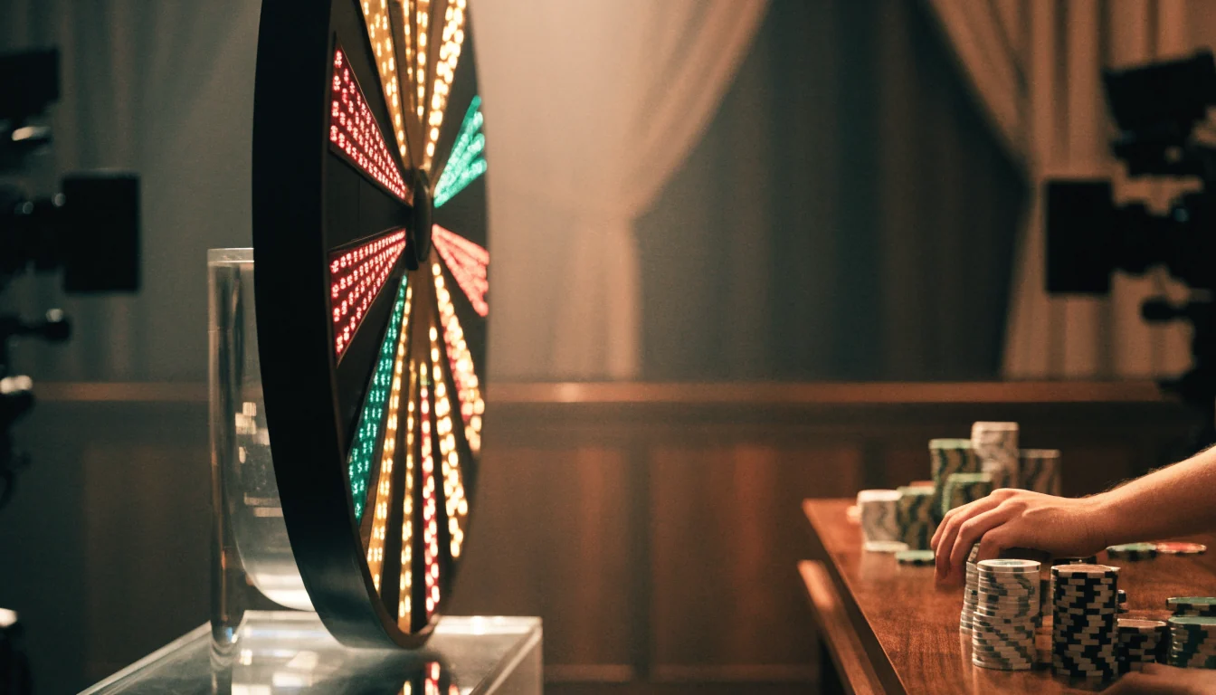 Dream Catcher money wheel in a live casino studio setting